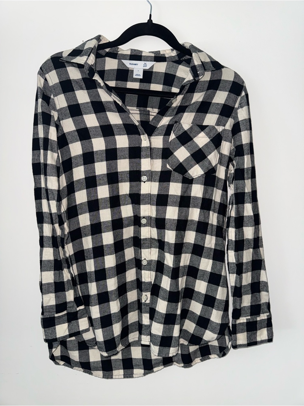 Black & White Plaid Flannel